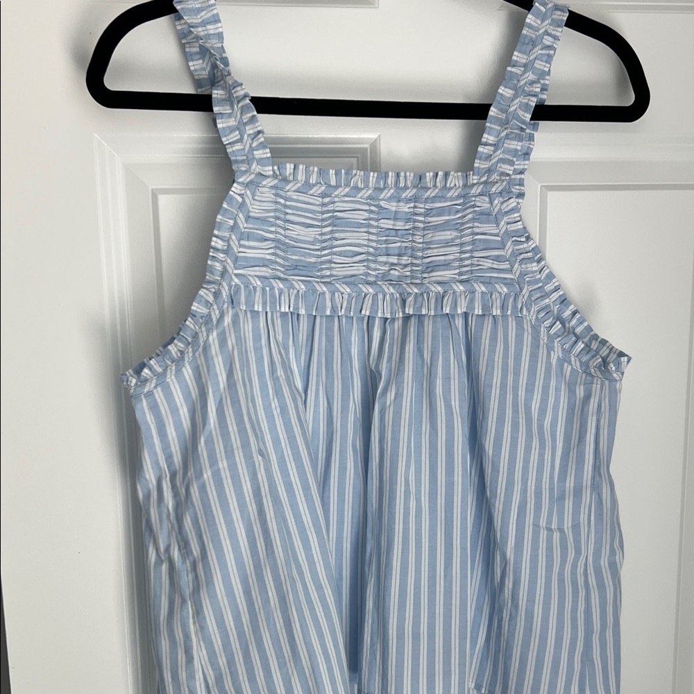 Anthropologie Blue and White Striped Tank Top - Picture 3 of 3